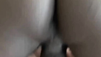 Busty brunette in black bodystockings gets bbc creampie