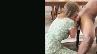 Hot wife opens door to black lover