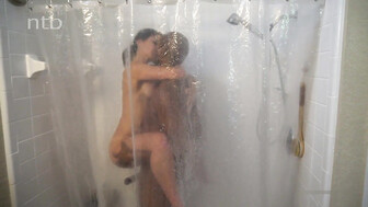 Hotwife in the shower with a black boyfriend
