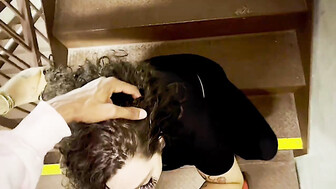 Hot Latina eats big black dick