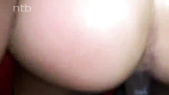 Teen white babe fucks that bbc bareback again and gets creampied