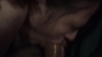 Sucking husbands dick.