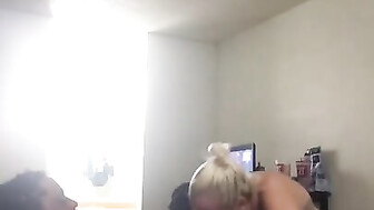 Submissive PAWG goes on a ride with BBC