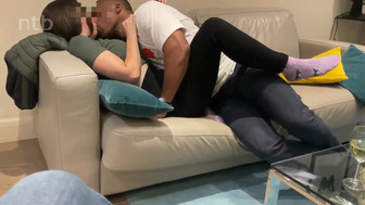 Submissive husband watches his wife fucked by another man
