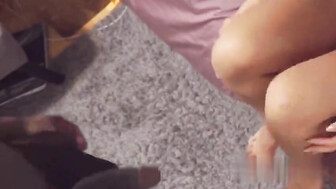 Freaky big booty girlfriend creampie