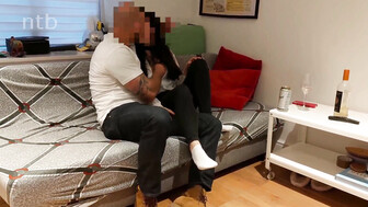 Cuckold honey gets fucked by hung lover in front of her sissy hubby