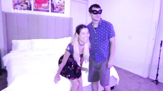 Cuckold white wife pleases her black lover in front of her hubby