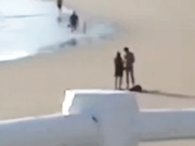 Rough Cuckolded by stranger in public