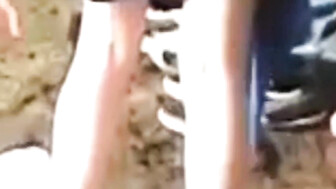 Rough Cuckolded by stranger in public