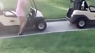 Sharing Wife in the Golf Club