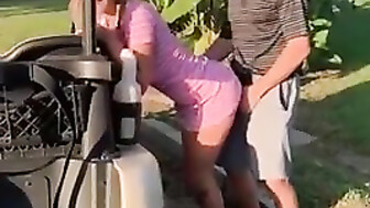 Sharing Wife in the Golf Club