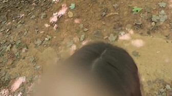 White honey sucks and fucks bbc on trekking trail