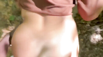 White honey sucks and fucks bbc on trekking trail