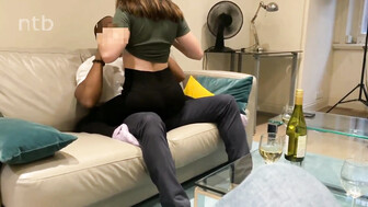 Cuckold white wife gets that bbc again while hubby was watching