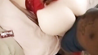 PAWG backshots in her new red