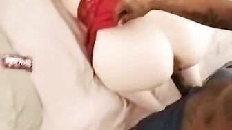 PAWG backshots in her new red