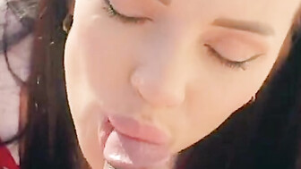 This whore is addicted to cum