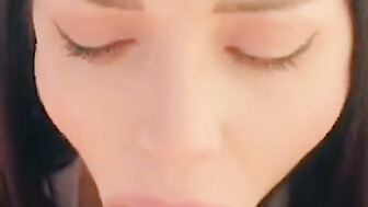 This whore is addicted to cum