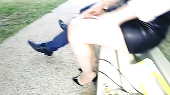 Spanish slut fuck BBC in public. PART 1