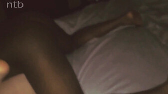 Big black cock stretched wet white pussy