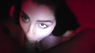 Pretty slut EATS BBC for dinner