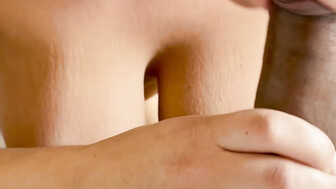Gorgeous busty white teen sucks that bbc off again