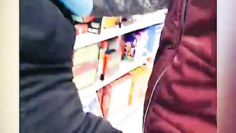 Redhead slut gets bbc in the store