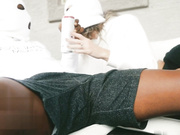 Hubby cleans wife and eats her bbc creampie before having sloppy seconds