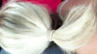 Cuckold white milf swallows that creamy cumload from her black bull