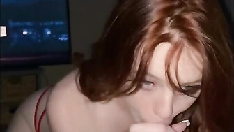 Hot late night hookup with sexy ginger gf