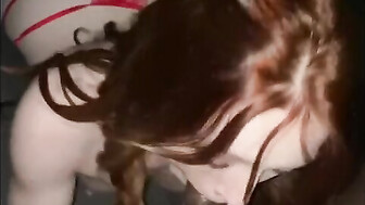 Hot late night hookup with sexy ginger gf