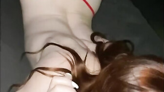 Hot late night hookup with sexy ginger gf