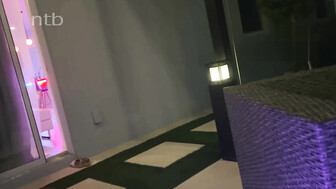 Cuckold white wife gets her bald pussy cleaned by her hubby