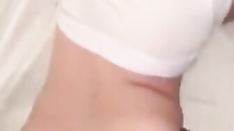 Sexy redhead makes ass bounce on BBC