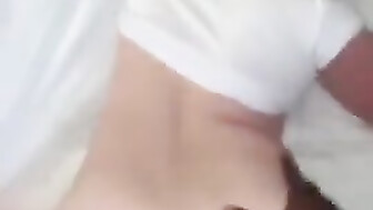 Sexy redhead makes ass bounce on BBC