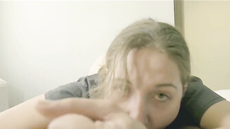 This slut loves eating black dicks while hubby is away