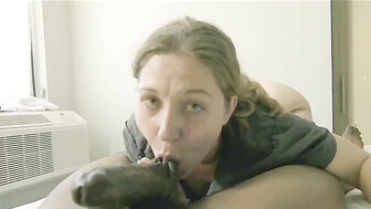 This slut loves eating black dicks while hubby is away