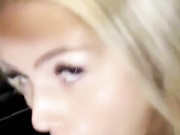 Milf swallows BBC cum after grocery shopping