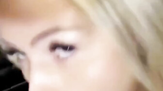 Milf swallows BBC cum after grocery shopping