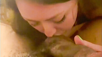 White slut loves dark chocolate