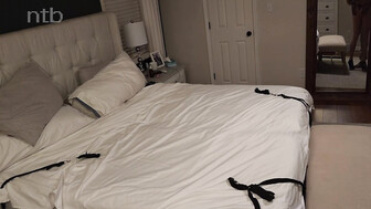 Hubby cleans his cuckold wife's pussy after black stud impregnated her