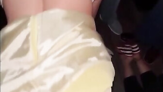 Wife fucking first ever BBC at swinger's Party