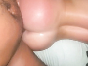 Hubby and hung black stud take turns on that bald white pussy