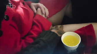 Hung black stud fucks that curvy milf and cums inside her bald pussy