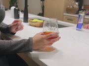 Black bull came a long way to fuck this white wife in front of her hubby