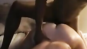 Oiled PAWG snowbunny takes BBC doggystyle