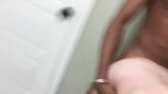 White girl first black cock