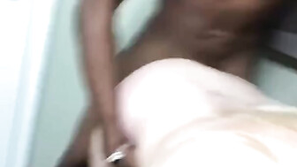 White girl first black cock