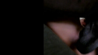 Horny blonde wife threesome with black and white cocks