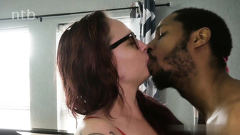 Horny gingers jumps on that bbc and milks those hard balls dry